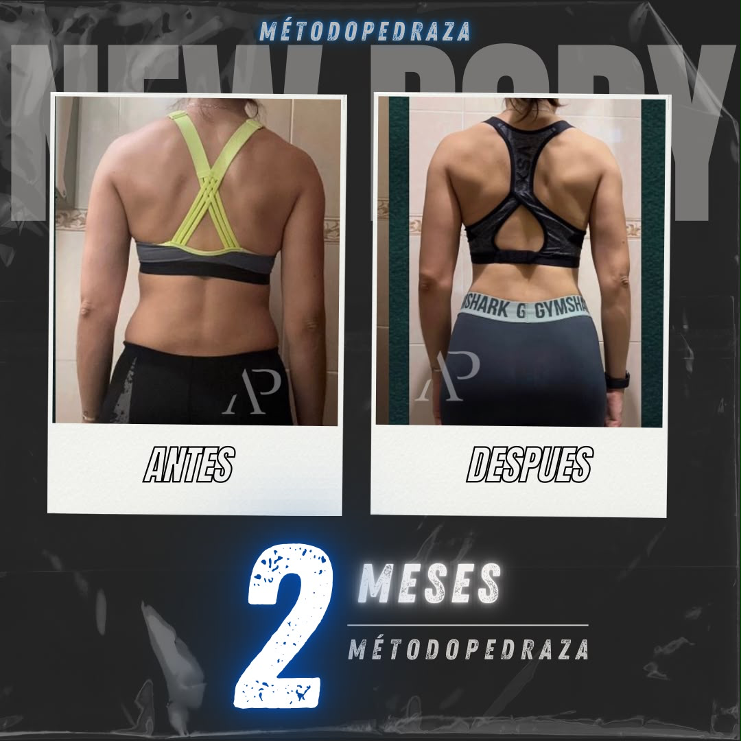 Transformación real (mujer) en 2 meses — Método Pedraza