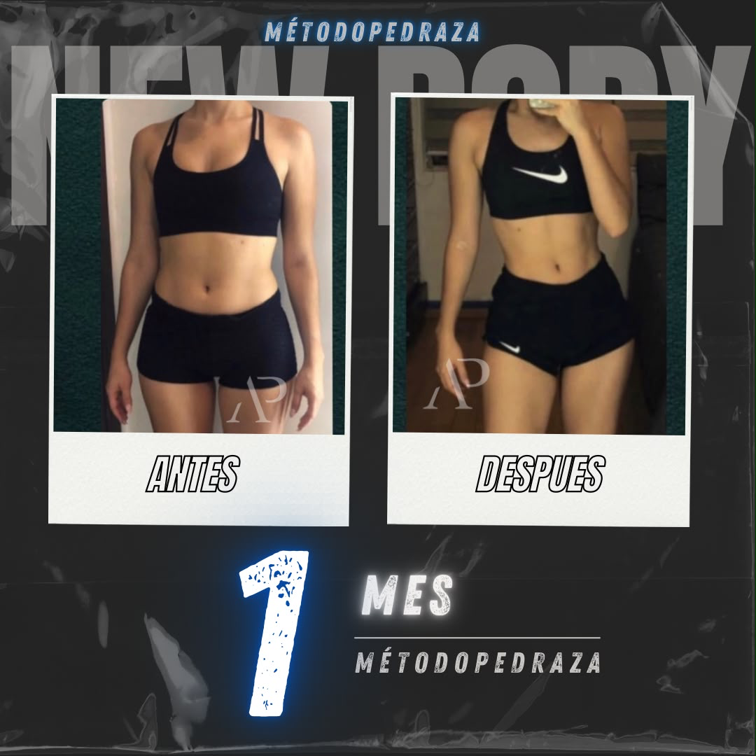 Transformación real (mujer) en 1 mes — Método Pedraza